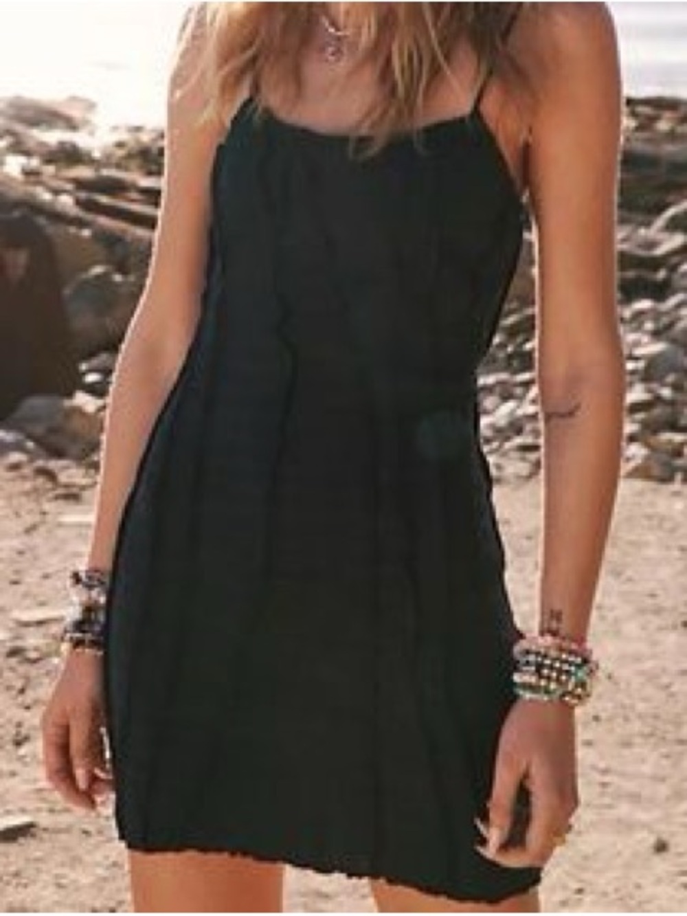 Nwot Free People vlack mini dress